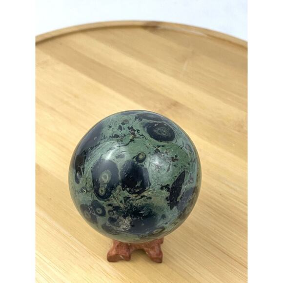 Kambaba Jasper Natural Stone Crystal Quartz Ball 372g Healing Sphere 63mm - Picture 5 of 14